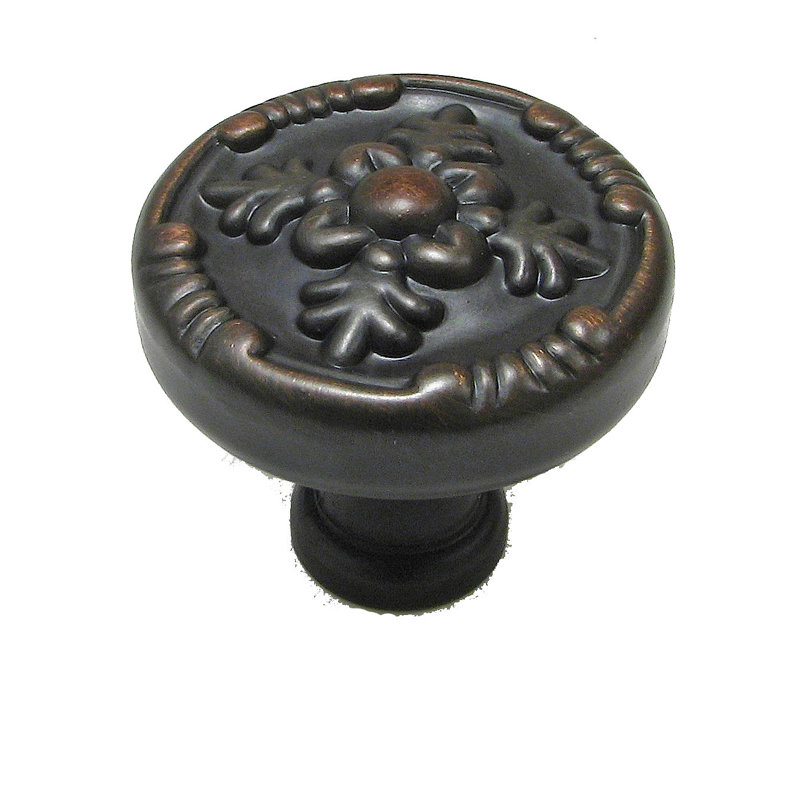 Expression 1 1/4" Diameter Round Knob, Brushed Oil-Rubbed Bronze