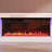Polcin Minimalist TV Stand with Electric Fireplace and Multi-Color LED Light