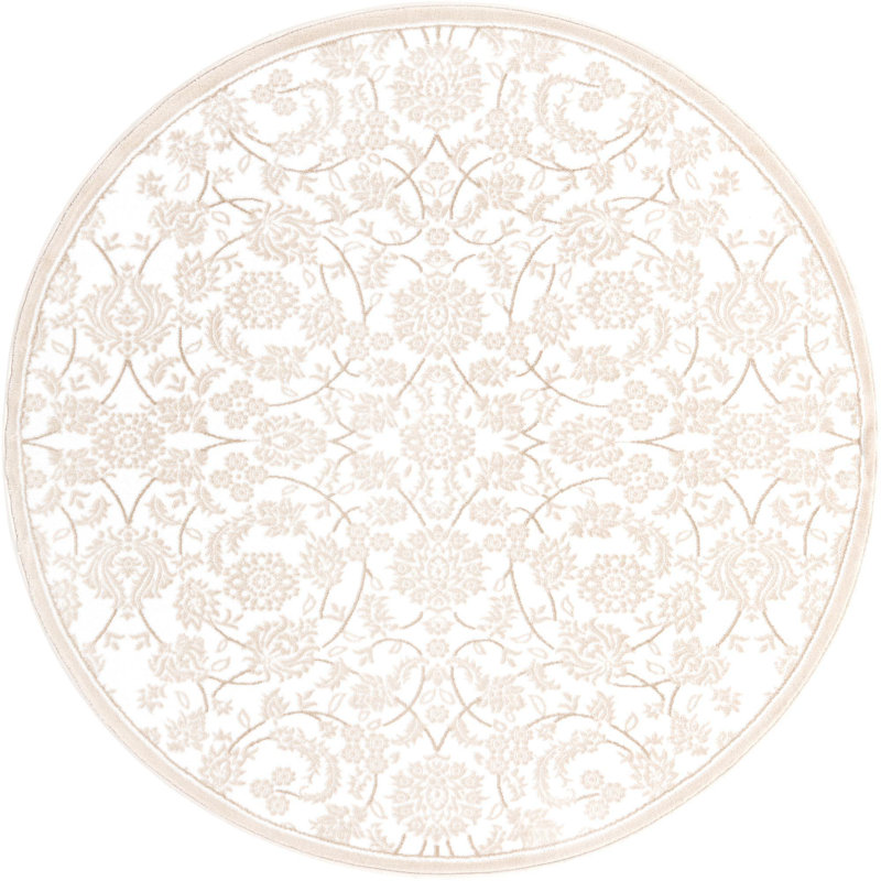 Emigdio Oriental Indoor Rug, Round 6'