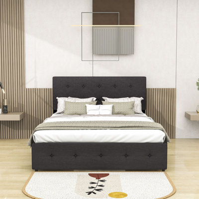 Upholstered Platform Storage Bed