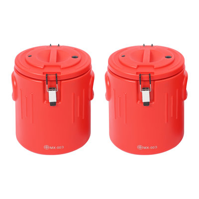 Paquet de 2 récipients à soupe isothermes en acier inoxydable de 5,28 gallons pour la restauration et les événements