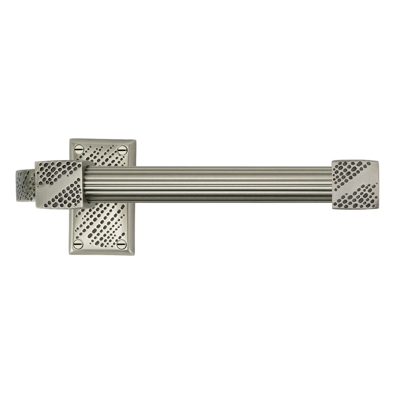 SUTTON TISSUE BAR RIGHT, REEDED HANDLE; FLORENTINE GOLD FINISH, Antique Nickel