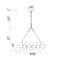 Lustre 39 po en or satiné pour salon, salle à manger - Globe 45 lumières avec culot G9 - Compatible avec DEL, sphères en verre givré - Certifié BACL-411253139