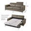 Canapé-lit en cuir avec matelas en mousse viscoélastique de 87 po Valerio, canapé-lit en cuir avec matelas en mousse à mémoire de forme