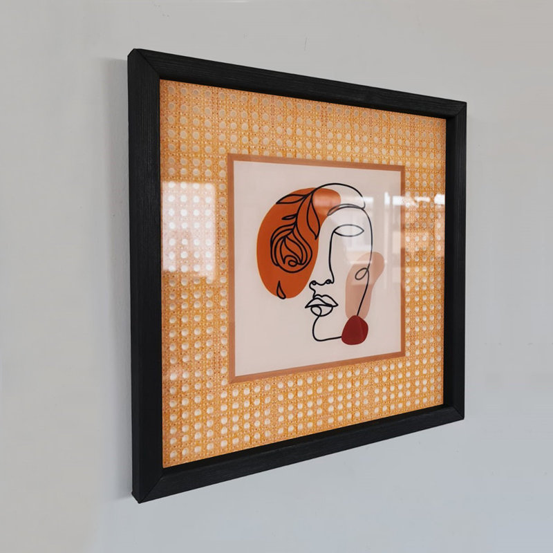 Peinture décorative encadrée, H 20,47 po x l 20,47 po