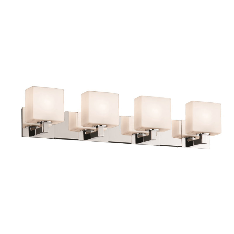 Éclairage pour meuble-lavabo 4 lumières Casson, Noir mat, Ruban
