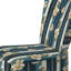 Chaise d'appoint rembourrée Classic Classic Elegant Floral Striped Serenity