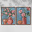 Impression encadrée Rosa Blooms I-Premium - prête à être accrochée - aucun clou requis - aucun clou requis-1348550908-1348550896