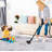 Area Rug, 5X8 , Washable Rug, Low-Pile, Non-Slip, Non-Shedding, Foldable, Kid & Pet Friendly - S For Living Room, Bedroom, Kitchen (Gray, 5' X 8')