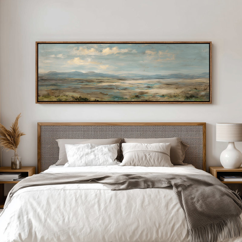 «Misty Valley Light», impression d'art mural, H 20 po x l 60 po, Naturel