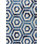 Elvo Wool Geometric Area Rug in Blue/Beige