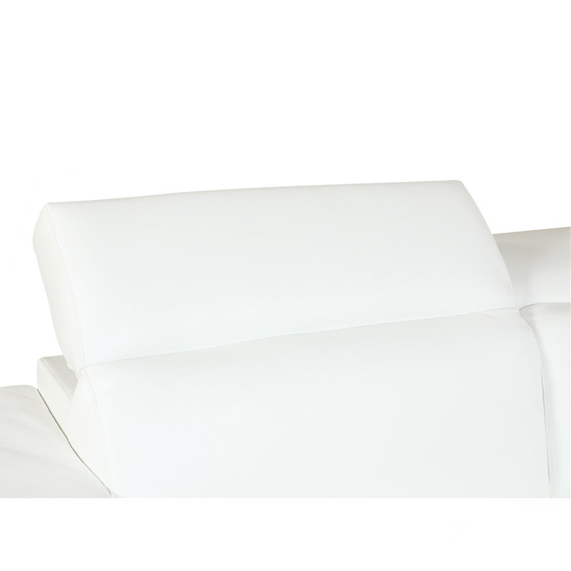 Canapé en cuir italien Top Grain, Blanc