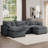 Oversized Modular Cushion Sofa
