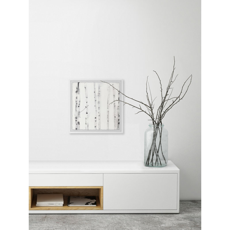 «Wood Patches» par Parvez Taj - peinture encadrée, H 24 po x l 24 po x P 1,5 po