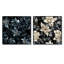 Totnes - Ensemble de 2 collages carrés botaniques abstraits-101848144-101848149