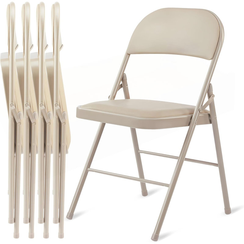 Ensemble de 4 chaises pliantes, Kaki