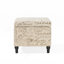 Repose-pieds avec rangement, banc avec repose-pieds rectangulaire, banc de rangement rembourré, repose-pieds pour le salon, le vestibule et la chambre à coucher