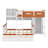 Space-Saving Bunk Bed Featuring Built-In Closet, Drawers, Shelving And Ambient LED Lights