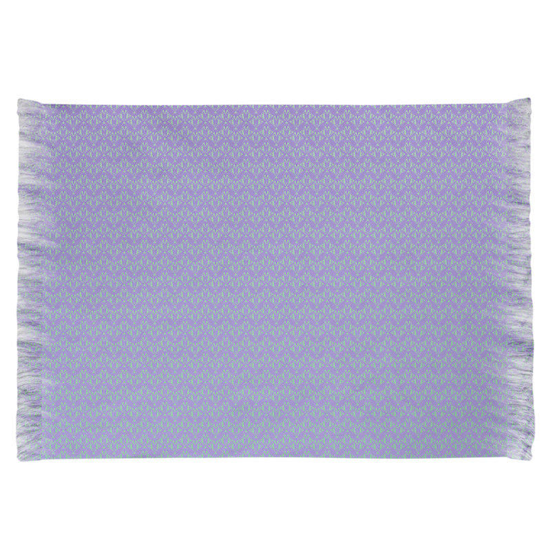 Tapis gris/bleu d’art déco classic Mcguigan, Non
