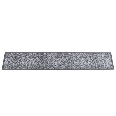 Runner Aaiden Abstract Machine Woven Gray Indoor / Outdoor Area Rug -  Canora Grey, E8D0F27082B9431AB0B70D91A077FC51