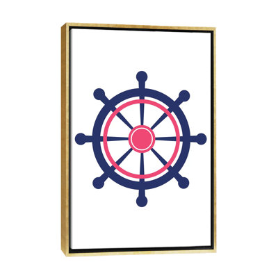 «Boat Wheel Nordic Design», reproduction d'impression
