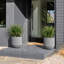 Jardinière Kute Nest à rayons côtelés de 35,5 cm (14 po) de hauteur - Anthracite-114407552-114407549