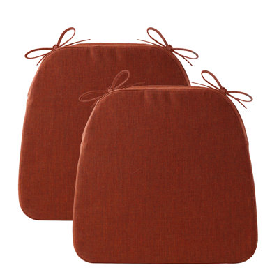 Chair Cushions for Dining Chairs with Ties, Indoor/Outdoor Kitchen Chair Pad with Non-Slip Backing, Dining Seat Cushion with Machine Washable Removable Cover, 16"x16"x2"