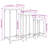 vidaXL Nesting Side Tables End Table Living Room Set of 3 Engineered Wood-255734485