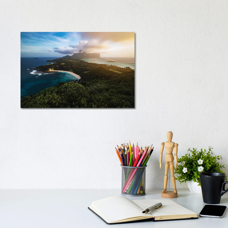 Island Glow by James Vodicka - Wrapped Canvas Gallery-Wrapped Canvas Giclée, 20.32cm H x 30.48cm W
