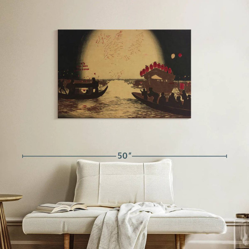 Mehar Fireworks At Ryogoku, 26" H x 39" W
