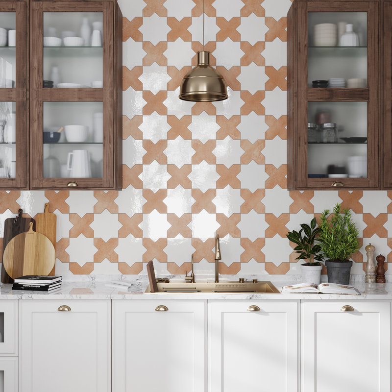 Terralis 7 x 7 po Carreau de mur et de plancher en porcelaine terre cuite mate (paquet de 5,6 pieds carrés) - paquet de 16