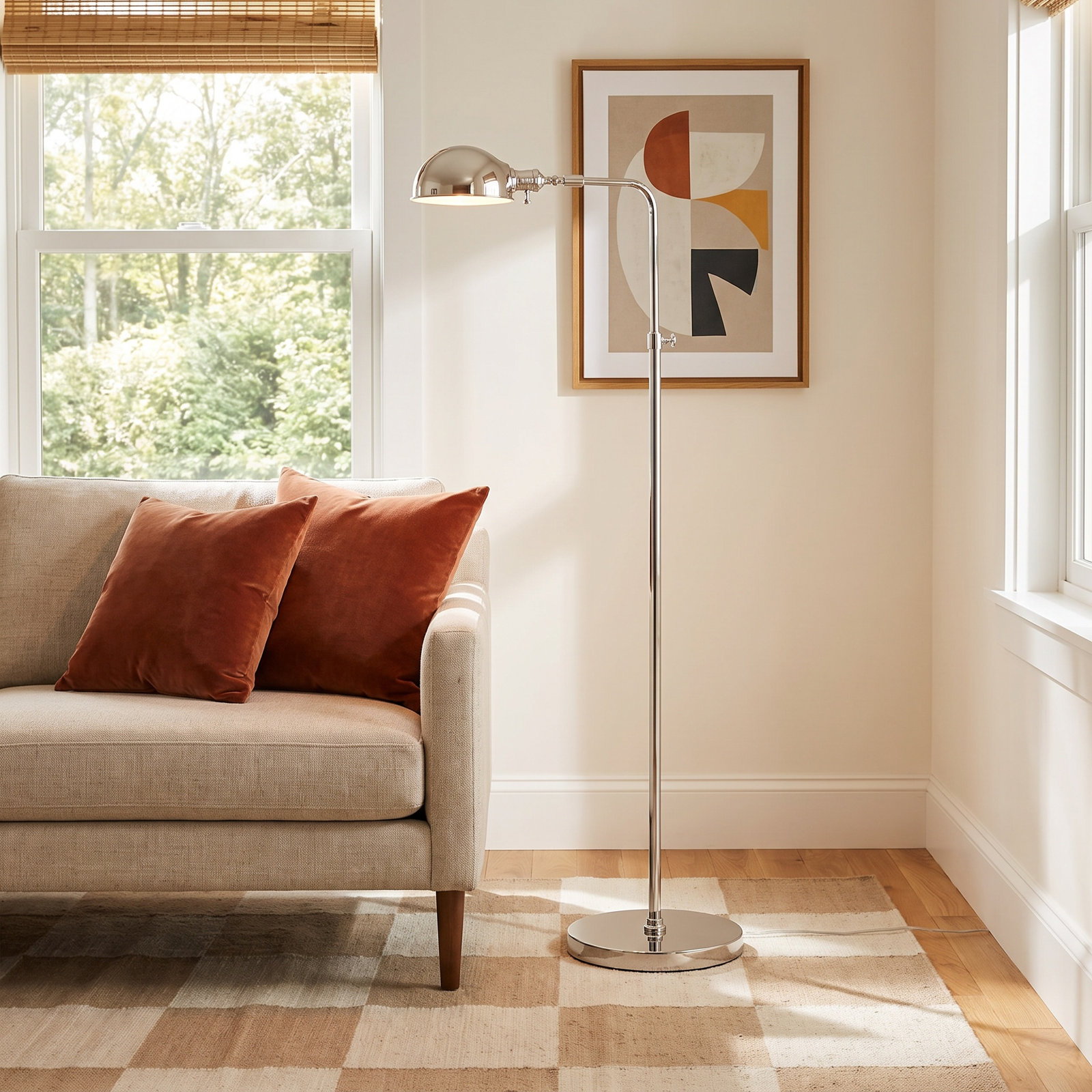 Old Pharmacy 36'' Floor Lamp, Polished Nickel