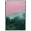 «Duotone Pink Green Mountain» sur toile-99321158-99321159