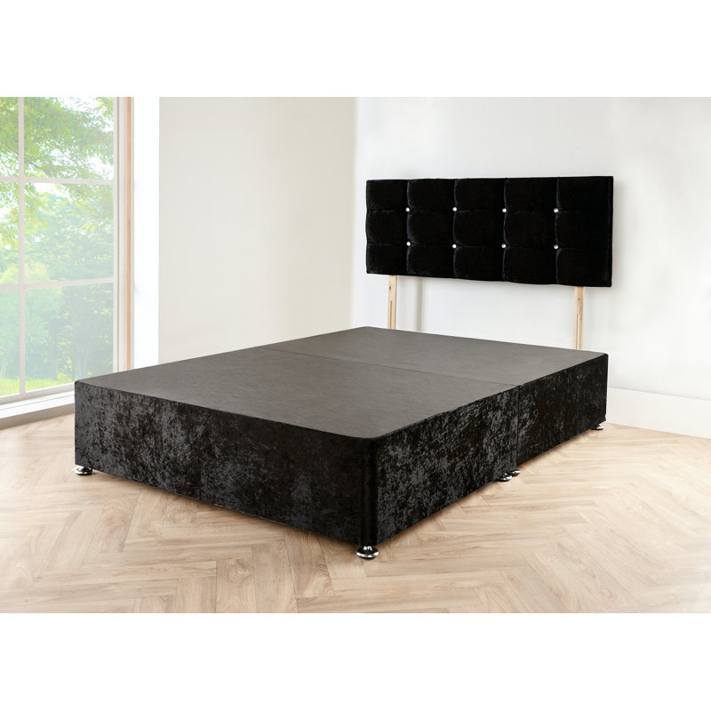 Abbass Divan Bed Base, Grey Linen, 160 x 220cm