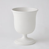 Villa Chalice Vase-Matte White-Sm