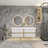 70.4'' Double Bathroom Vanity with Plastic Top-232566135