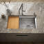 Poise® 33" L x 18" W x 9.5" Undermount Kitchen Sink Includes Cutting Board and Bottom Bowl Rack-10529487-125081533