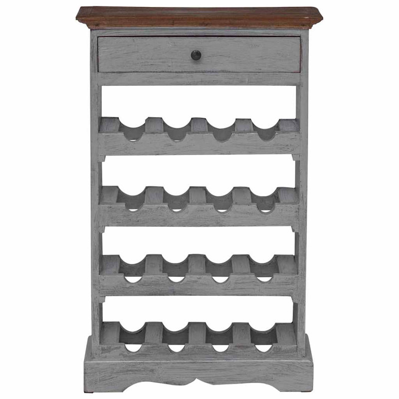 vidaXL Wine Rack Solid Mahogany Wood 21.7"x9.1"x33.5"