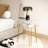 Acrylic Night Stand with Metal Legs Small Transparent Side Table Simple and Modern End Table