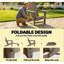 Élégant fauteuil d'extérieur pliant, ensemble de 2 chaises Adirondack, fauteuil d'extérieur