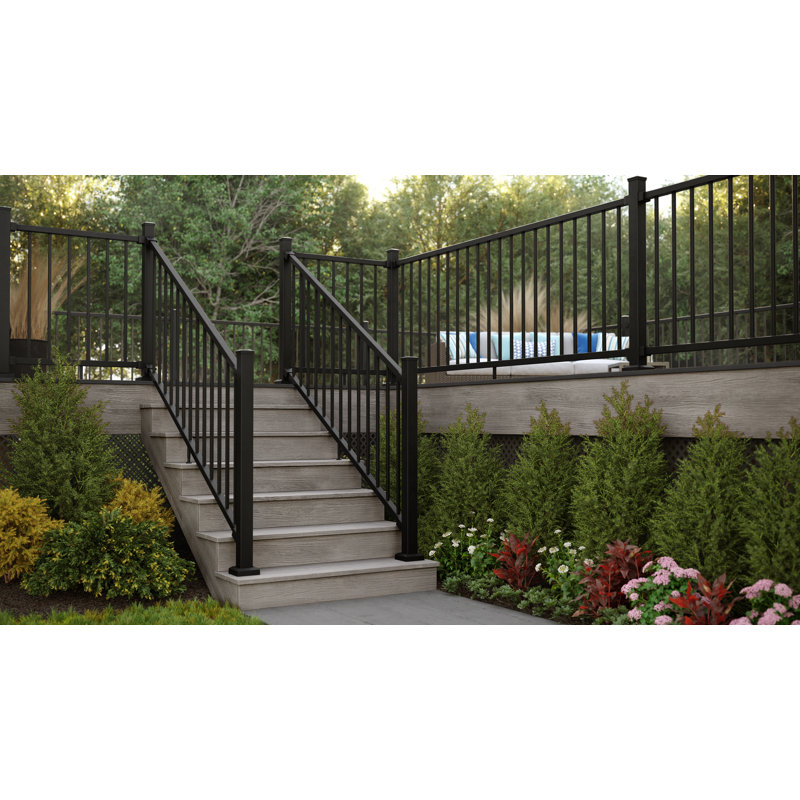 Support en aluminium Inspire Railing, Sable noir
