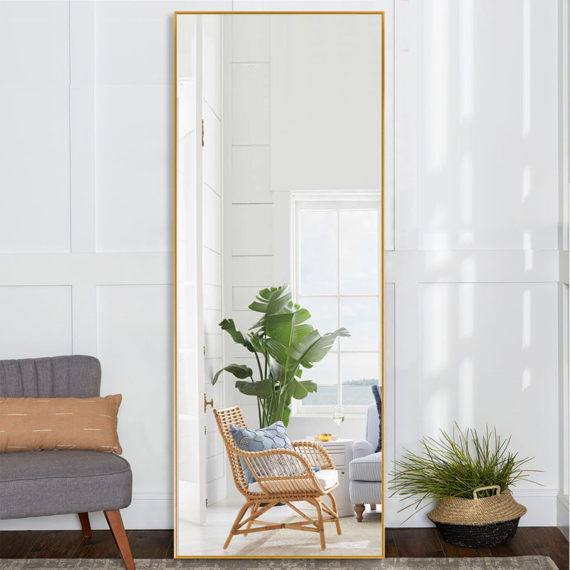 Miroir sur pied Koudia, Or, 71 po x 27,6 po