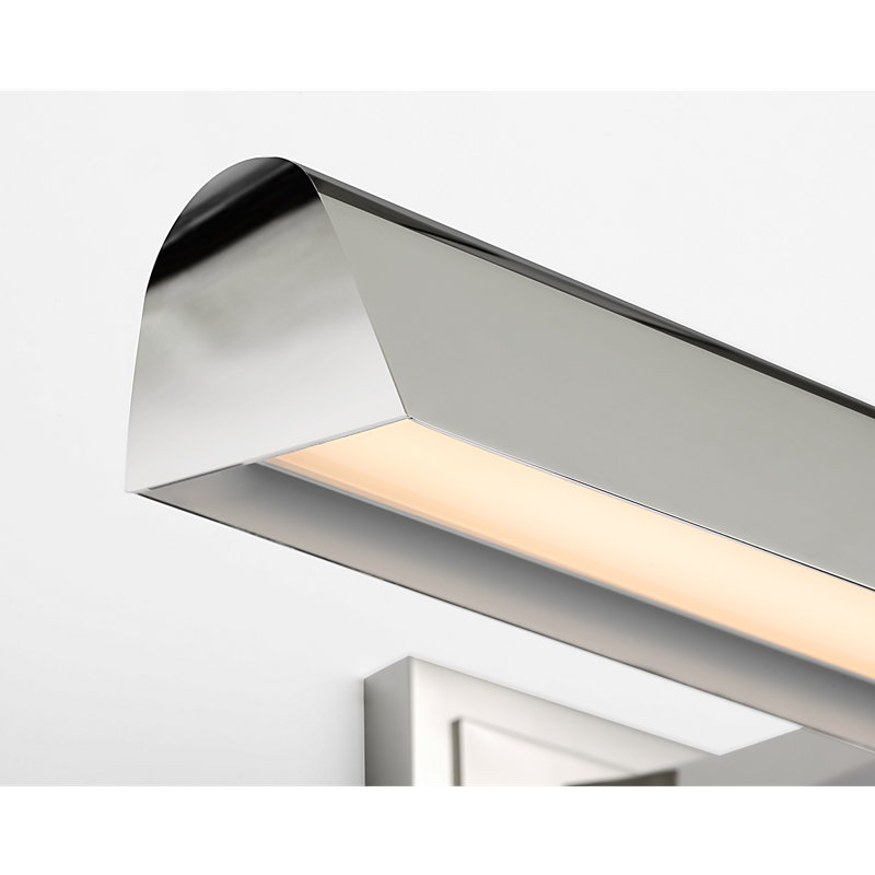Aerin Dimmable LED Wall Mount Picture Light, Polished Nickel