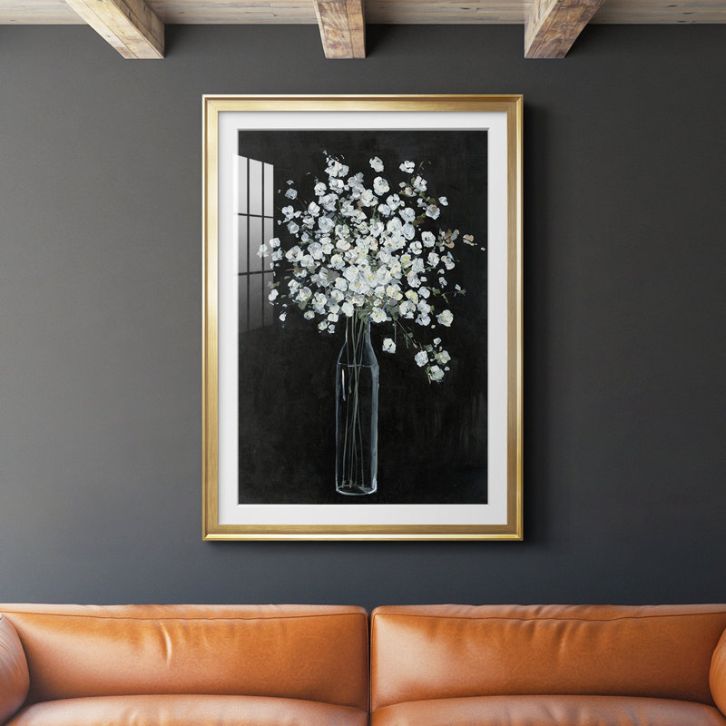 Reproduction encadrée de qualité supérieure - Prêt à accrocher, Or, H 42,5 po x l 30,5 po x P 1 po