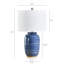 Lampe de table en céramique à intensité variable 3 voies H 25 "Carmeletta-1841757747