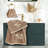 FIGI 3PC Embellished Towel Set 3 Piece Turkish Cotton Towel Set-511603527