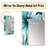Vivier Oceanic Foliage Botanical Pattern - tropical  Large Wall Mirror, Tropical Unique Mirror, Printed Metal Art-916786874