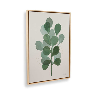 Green Leaf Impressions I Canvas Print