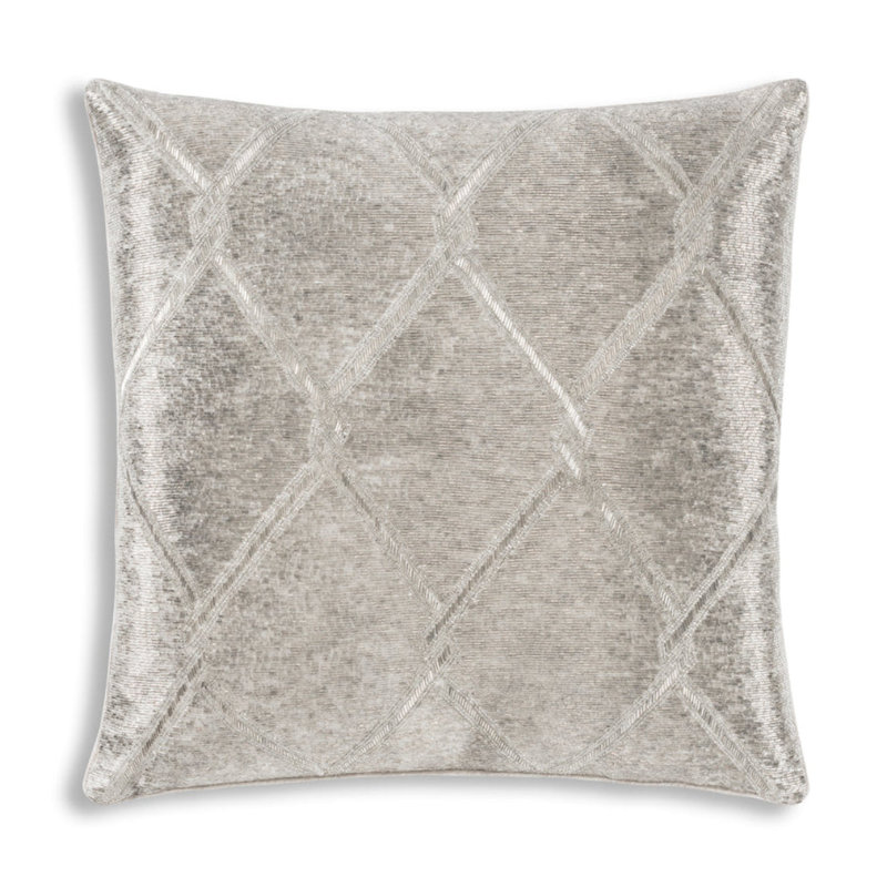 Akai Linen Square Pillow Cover & Insert, Gray
