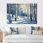 «White Pine Tree In Winter Forest Panorama», ensemble de reproductions d'art mural paysage d'hiver-107200602-107200603